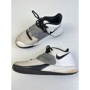 Nike Kyrie Flytrap III JBY White Black Cool-Gray Boy's 2Y BQ562-102 Basketball